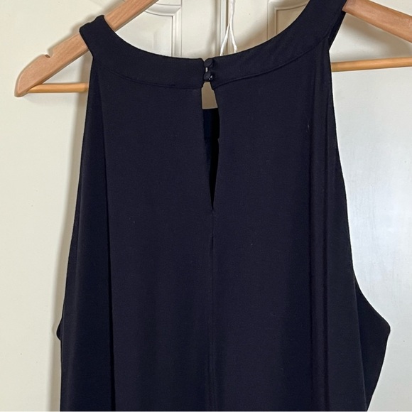 ROZ & ALI Women’s Black Halter Jersey Maxi Dress Size 2X Plus Sleeveless - Picture 6 of 9